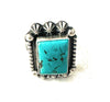 Navajo Sterling Silver & Turquoise Ring Size 9