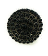 Handmade Sterling Silver & Black Onyx Cluster Adjustable Ring by Nizhoni