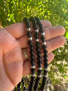 Navajo Pearl Sterling Silver & Black Onyx Beaded Necklace