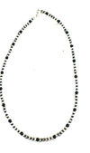 Navajo Sterling Silver Pearl & Onyx Beaded 16” Necklace