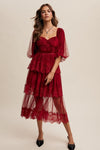 Crimson Rose Corset Dress