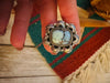 Handmade Golden Hills Turquoise & Sterling Silver Adjustable Ring Signed Nizhoni