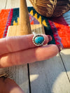 Navajo Turquoise & Sterling Silver Ring Size 5.5 Signed