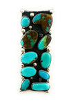 Navajo Royston Turquoise & Sterling Silver Adjustable Ring by Jacqueline Silver