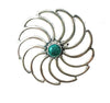 Navajo Sterling Silver & Turquoise Adjustable Flower Ring