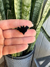 Beautiful Handmade Onyx And Sterling Silver Adjustable BAT Ring