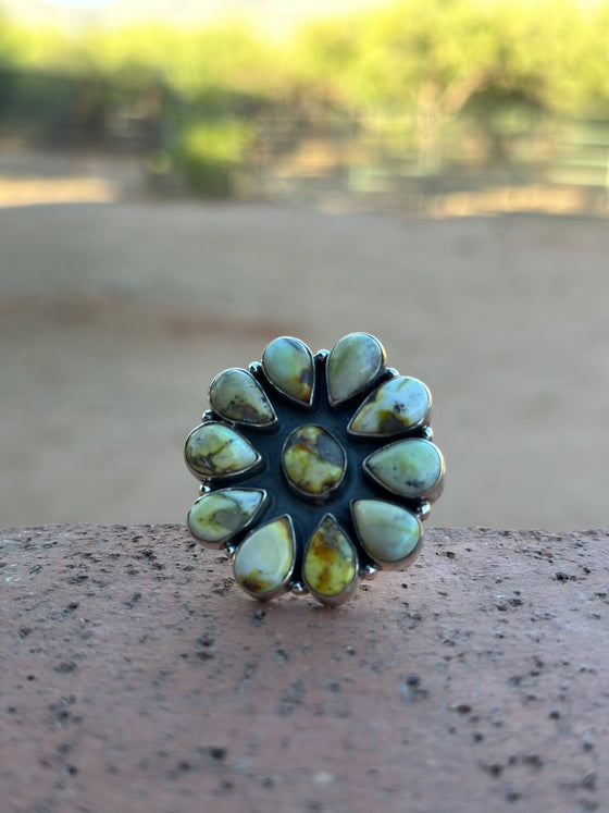 Nizhoni Palomino Turquoise & Sterling Silver Adjustable Ring