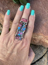 Navajo Pink Dream Mohave & Sterling Silver Ring Size 6