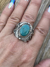 Navajo Sterling Silver Turquoise Southwest Ring Signed