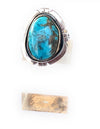 Navajo Kingmen Turquoise & Sterling Silver Wave Ring