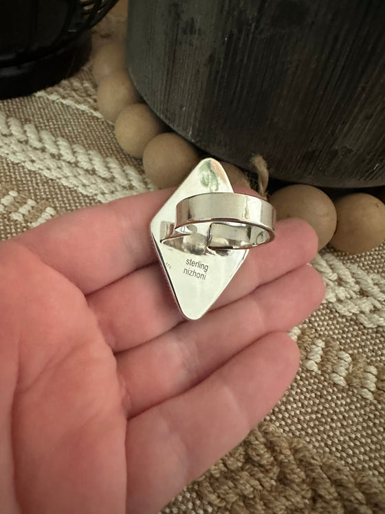 Beautiful Handmade Sterling Silver Adjustable Ball Ring