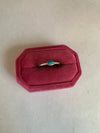 Handmade Sterling Silver & Turquoise Single Oval Stone Ring