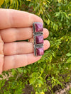 Handmade Purple Spiny & Sterling Silver Adjustable Bar Ring Signed Nizhoni