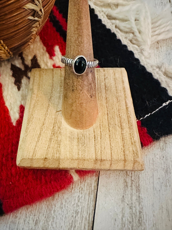 Navajo Sterling Silver & Black Onyx Ring