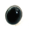 Navajo Black Onyx & Sterling Silver Ring