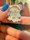 Navajo Kingman Turquoise & Sterling Silver Ring Size 6