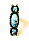 Navajo Golden Hills Turquoise & Sterling Silver Ring Size 6.5 by Kathleen Livingston