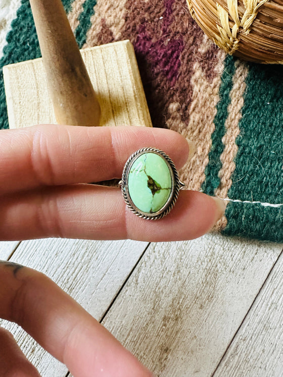 Navajo Turquoise & Sterling Silver Ring Size 6