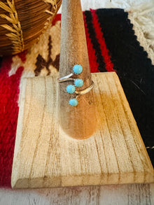  Navajo Sterling Silver & Turquoise Adjustable Ring