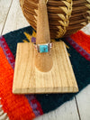 Navajo Turquoise & Sterling Silver Square Ring