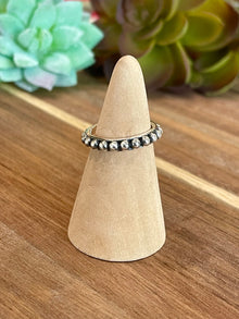  Beautiful Handmade 3mm  Sterling Silver Adjustable Ring