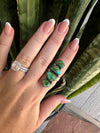 Beautiful Handmade Sonoran Mountain And Sterling Silver 4 Stone Adjustable Ring