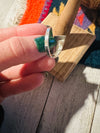 Zuni Multi Stone & Sterling Silver Inlay Square Adjustable Ring