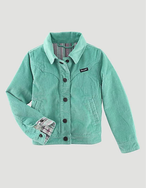 Girls Wrangler Turquoise Corduroy Jacket