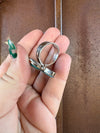 Handmade Turquoise & Sterling Silver Adjustable Crescent Ring