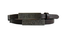  Thin leather concho belt