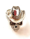 Handmade Sterling Silver Skull Ring Size 11.25