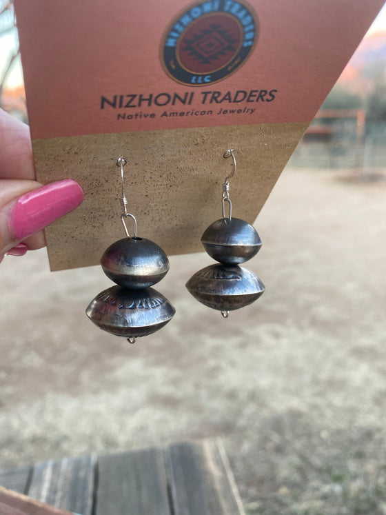 Old Pawn Navajo Pearl Dangles