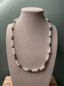  Handcrafted Sterling Silver and Freshwater Pearl Necklace 20”