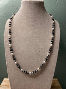  Handcrafted Sterling Silver and Freshwater Pearl Necklace 20”