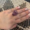 Navajo Sterling Silver & Purple Spiny Ring Size 8.5