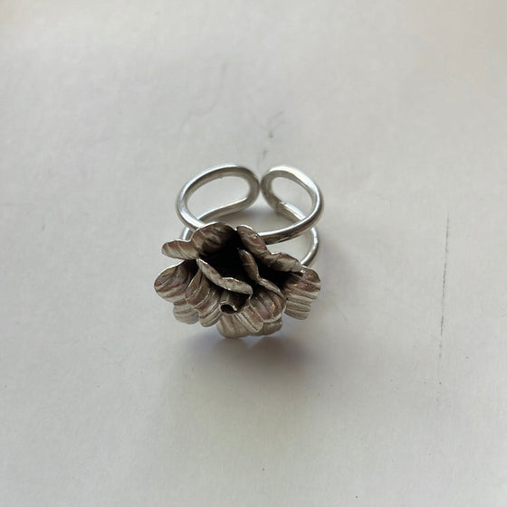 “The Bloom” Handmade Sterling Silver Adjustable Ring