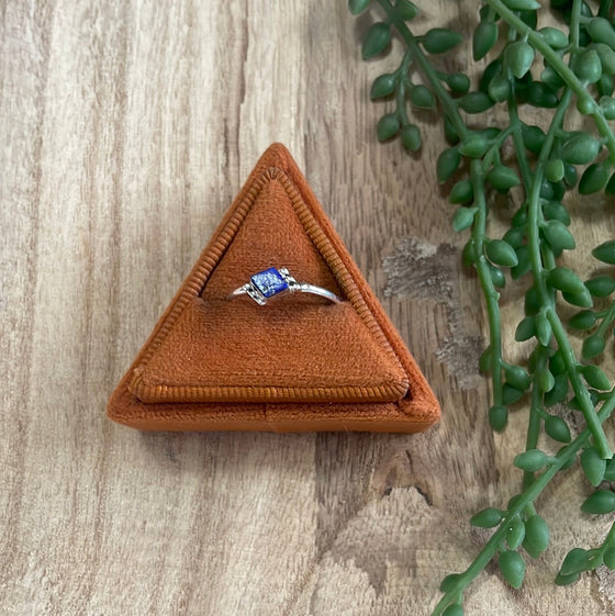 The Mini Navajo Lapis & Sterling Silver Single Stone Ring