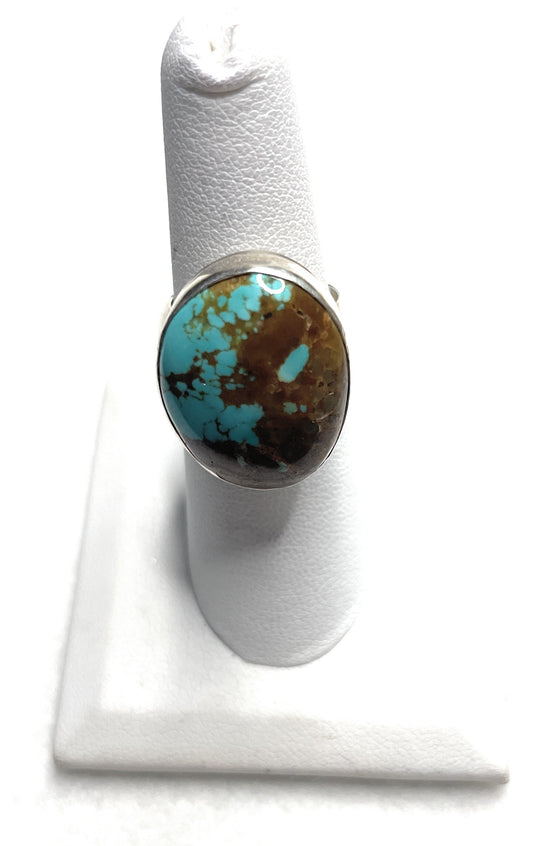 Navajo Turquoise And Sterling Silver Ring Sz 6