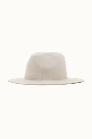 Beige Wool Felt Hat